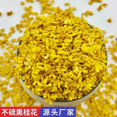 源头厂家广西桂林金桂花茶干桂花散装批发脱水不硫熏桂花干花